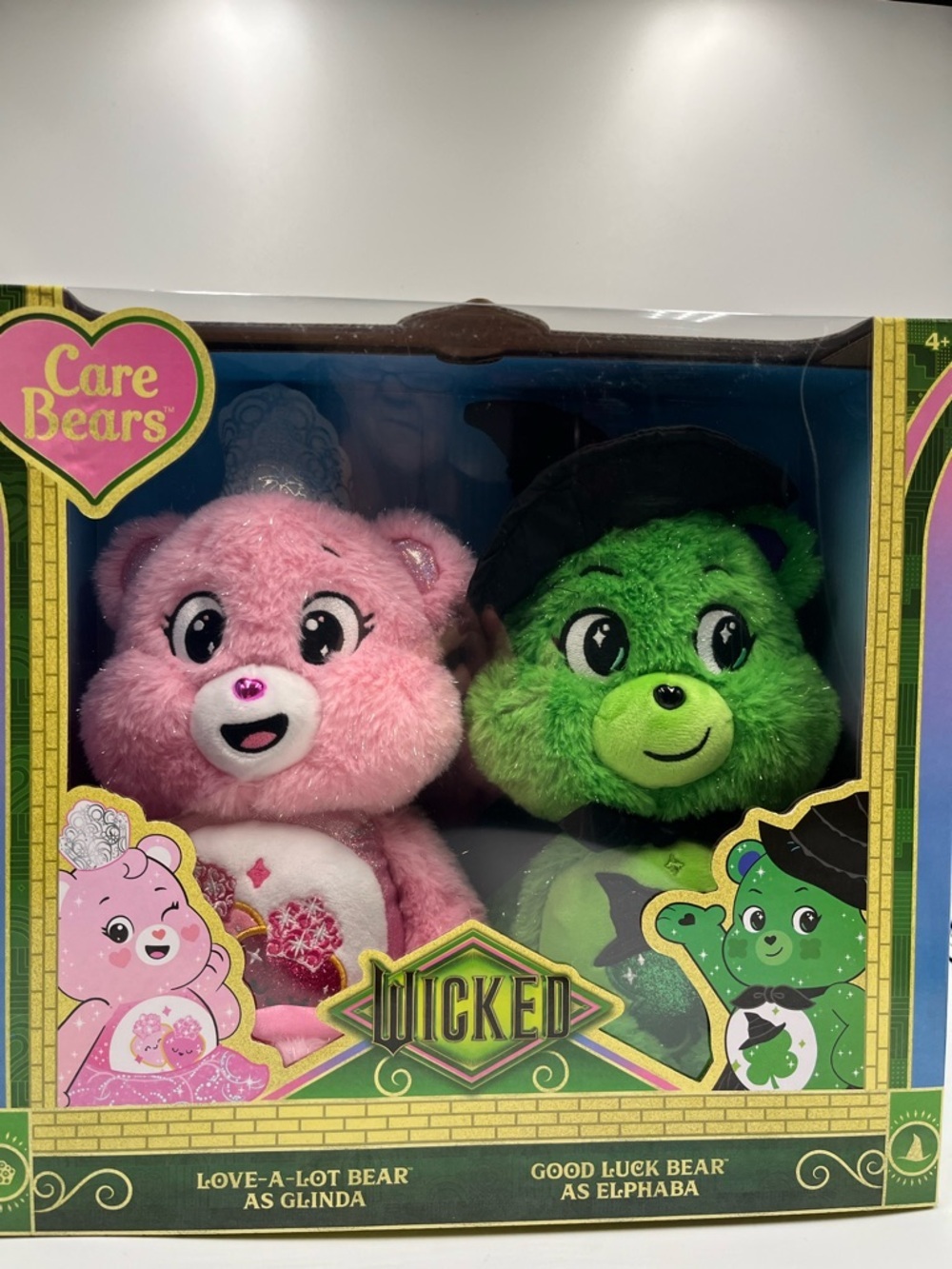 Care Bears Limited Addition - Pink Love-A-Lot as Glinda & Good Luck as Elphaba